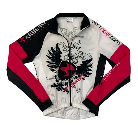 Blackbottoms TestRider.com Cycling Jersey Women XL Extra Large Long Sleeve Biker - Picture 1 of 13